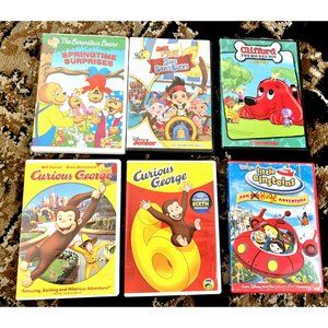 Children's Cartoon Shows DVD Clifford Curious George Little Einstein Lot